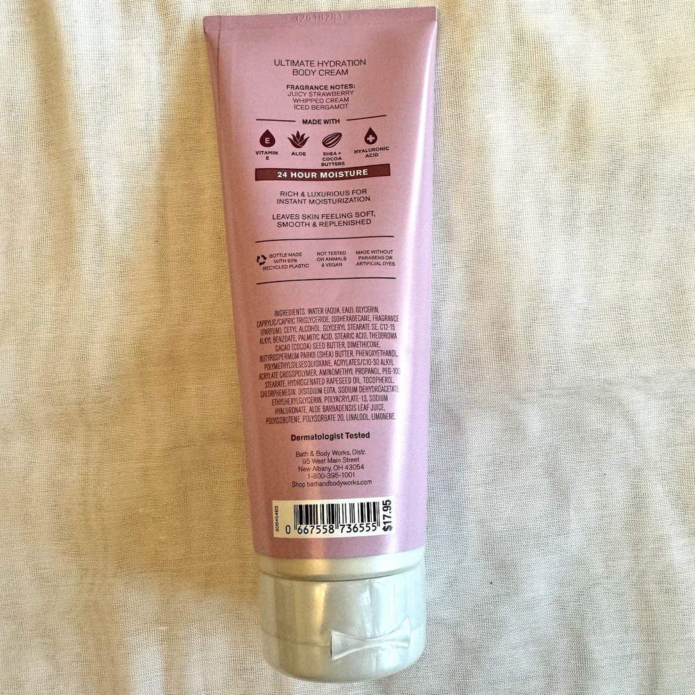 Bath & Body Works Ultimate Hydration Body Cream Lotion Hyaluronic Acid Shea 8 oz - Picture 2 of 2